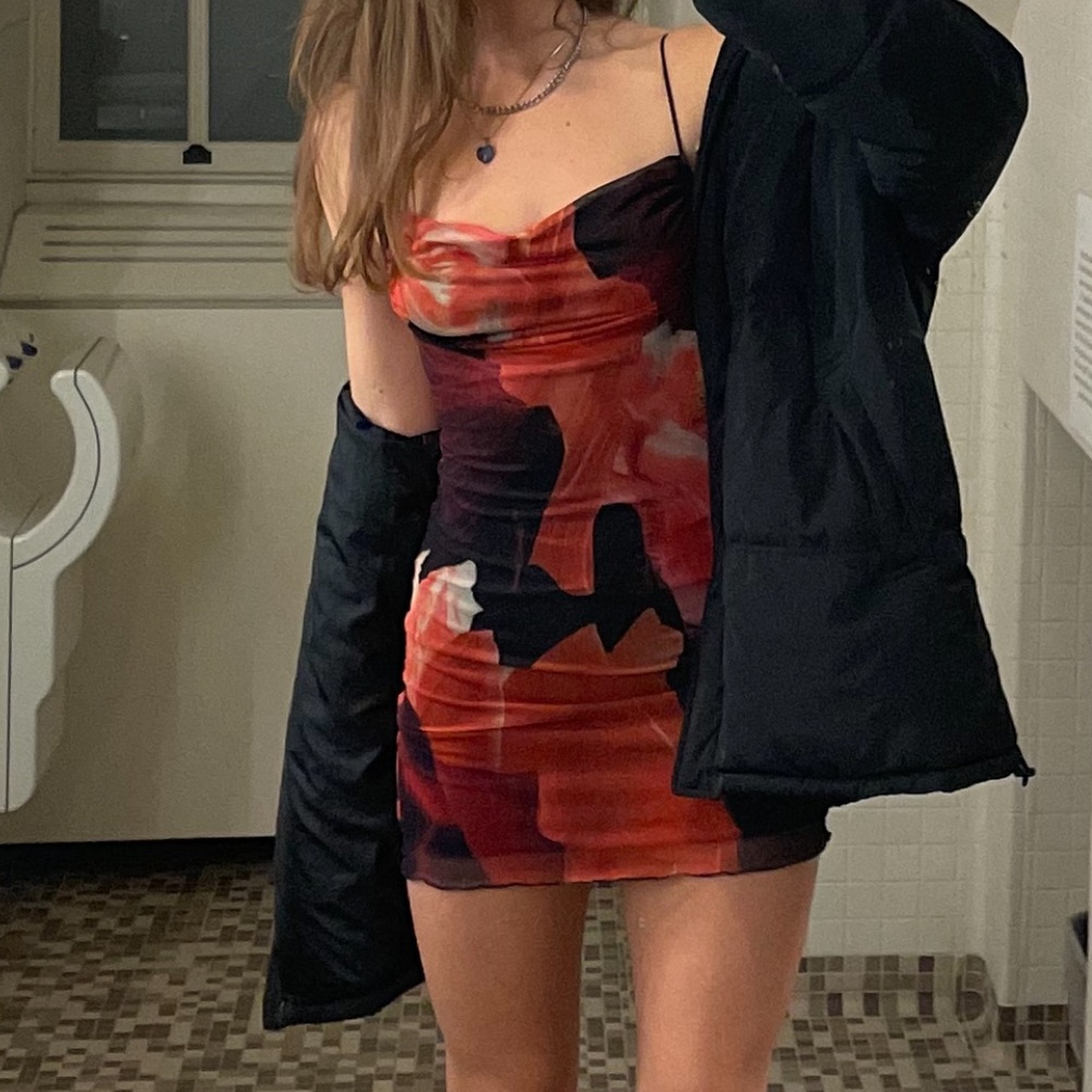 Princess Polly Red and Black Mini Dress